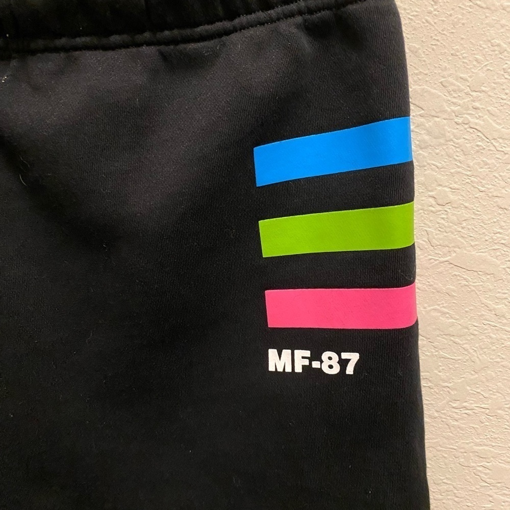 Revolve Mayfair The Label Black Graphic Drawstring Shorts Size M/L - Picture 12 of 12
